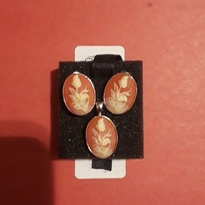 3 piece earrings and pendent.